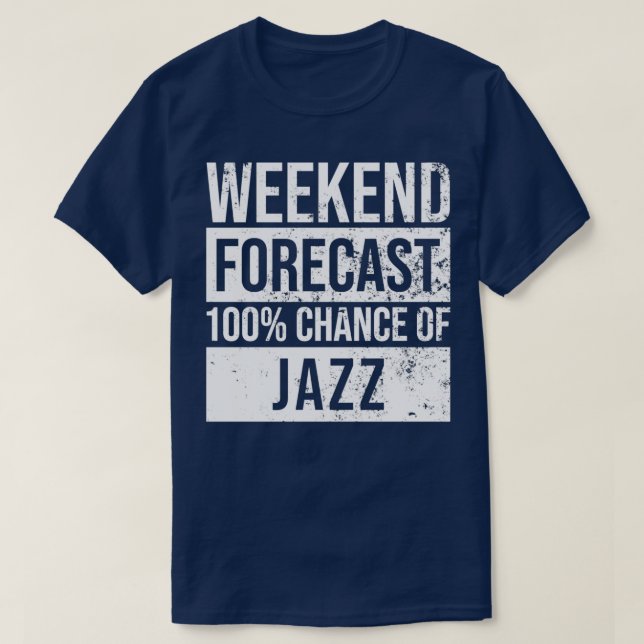 Camiseta Previsão de Jazz para presentes de música Jazz (2) (Frente do Design)