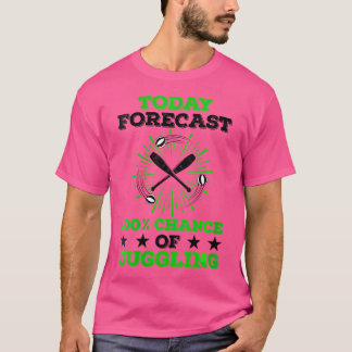 Camiseta Previsão de Mulheres Hoje 100% de Chance de Malaba