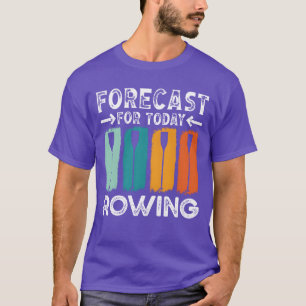 Camiseta Previsão de remo para hoje esportes de remo remo c