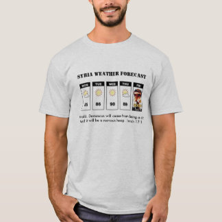 CAMISETA PREVISÃO DE TEMPO DE SYRIA