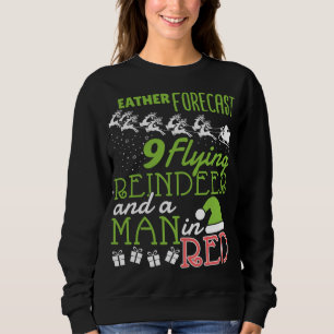 Camiseta Previsão de Tempo Reindeer de Natal - Xmas Meteoro