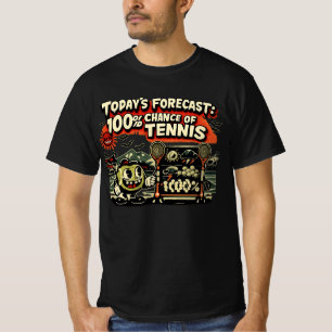 Camiseta Previsão de tênis para jogador de tênis