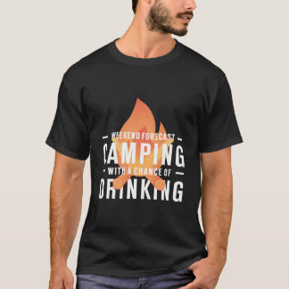 Camiseta Previsão do fim de semana Camg Com Chance de Beber