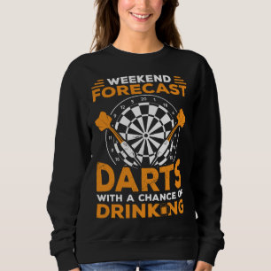 Camiseta Previsão do Fim de Semana Darts Com Uma Chance de