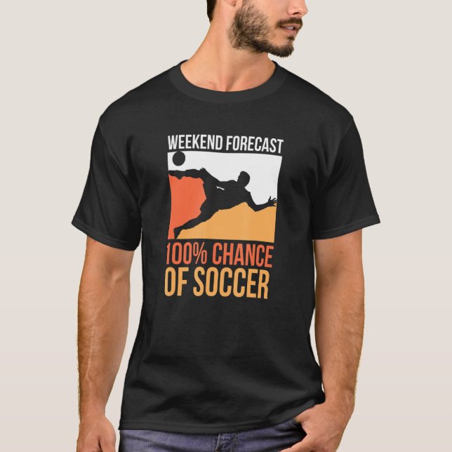 Camiseta Previsão do Fim de Semana do Soccer de Praia L 100 (Frente)
