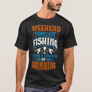 Camiseta Previsão do Fim de Semana Pescaria Com Chance Bebe