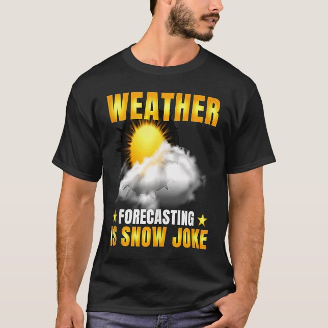 Camiseta Previsão Do Tempo É Clima Da Piada Da Neve M (Frente)