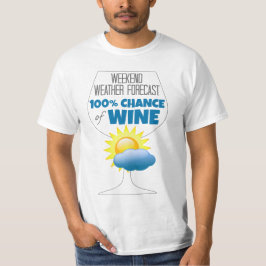 Camiseta Previsão do Tempo no Fim de Semana 100% de Possibi