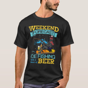 Camiseta Previsão Semanal Da Pesca Do Gelo Com Possibilidad