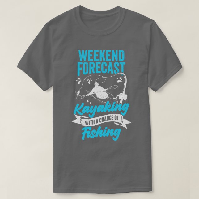 Camiseta Previsão Semanal De Caiaque Com Possibilidade De P (Frente do Design)