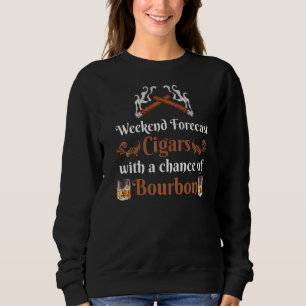 Camiseta Previsão Semanal De Charutos E Uísque Bourbon