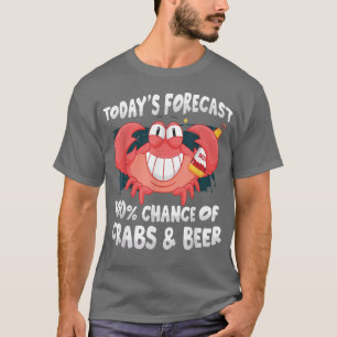 Camiseta Previsões Atuais De 100% De Chance De Cerveja De C