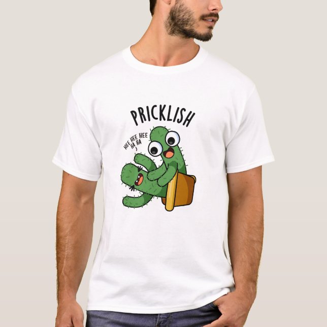 Camiseta Pricklish Piadas Divertidas de Cactus  (Frente)