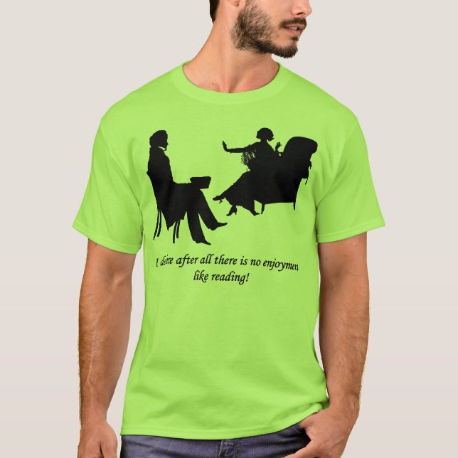 Camiseta Pride and Prejudice - No enjoyment like reading (Frente)