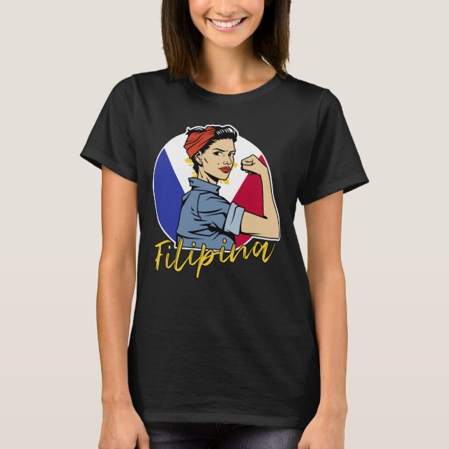 Camiseta Pride Filipina Pinay Wife Namorada Filipinas (Frente)