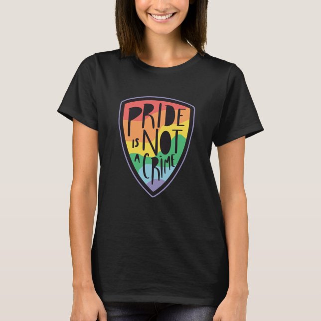 Camiseta Pride is not a crime LGBT (Frente)