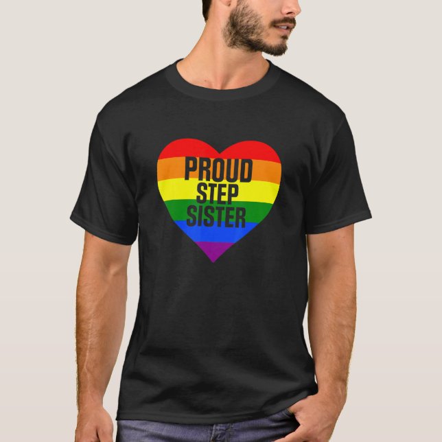Camiseta Pride Mês Orgulhoso Irmã Passo Lgbt (Frente)