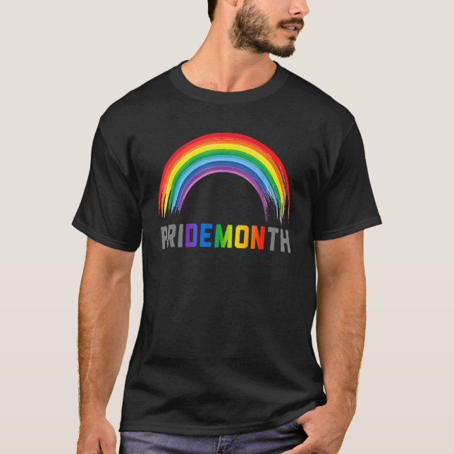 Camiseta Pride Month Demon LGBT Gay Pride Month Rainbow Pri (Frente)