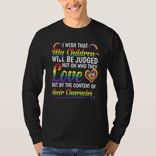 Camiseta Pride Month LGBTQ Rainbow Pride Flag LGBT (Frente)