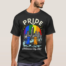 Camiseta Pride of Oklahoma City OKC Cats Rainbow Flag