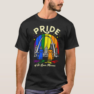 Camiseta Pride of St. Louis City Missouri Cats Rainbow Fla