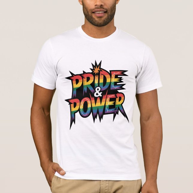 Camiseta Pride & Power LGBTQ (Frente)