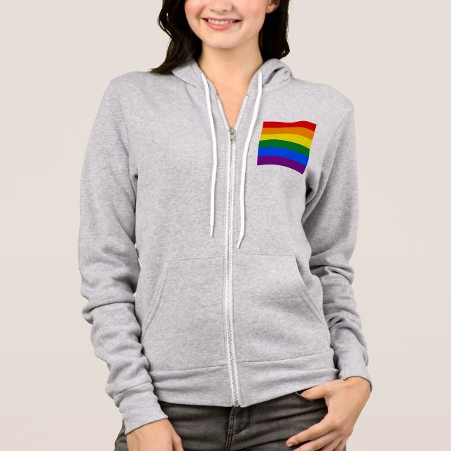 Camiseta Pride Rainbow Flag (Frente)