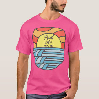 Camiseta Priest Lake Idaho Id Férias Sunset Souvenir