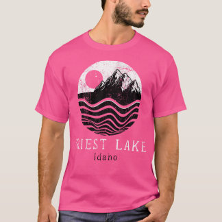 Camiseta Priest Lake Mounts Idaho Caminhando Ao Exterior Vi