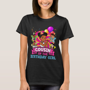 Camiseta Prima A Boneca Rosa da Festa da Menina Aniversaria
