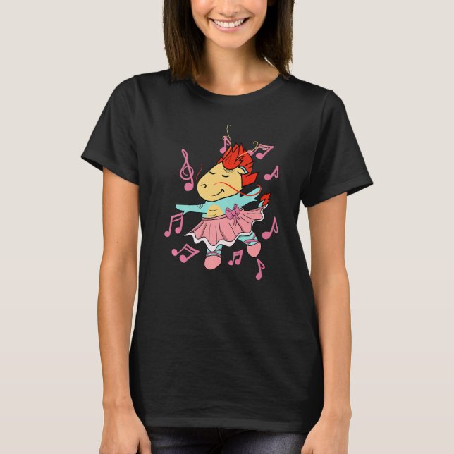 Camiseta Prima Ballerina Dragon Eu Balé Divertido I Dancer (Frente)