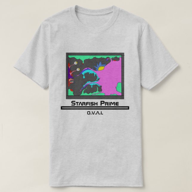 Camiseta Prima da estrela do mar: T OVAL (Frente do Design)