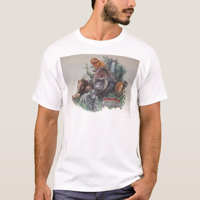 Camiseta Primatas da floresta húmida (Frente)