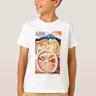 Camiseta Primavera 1947 eterno do poster de viagens de