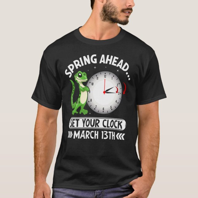 Camiseta Primavera à Frente Coloque Seu Relógio Marcha 13 E (Frente)