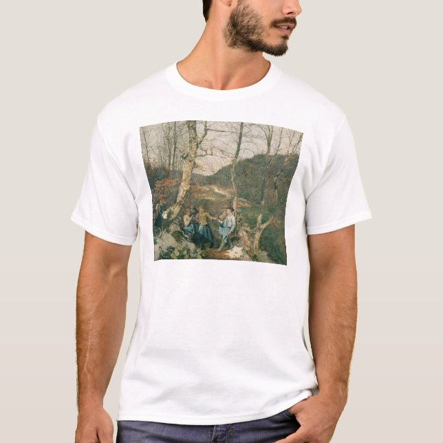 Camiseta Primavera adiantado nas madeiras de Viena (Frente)
