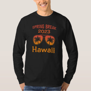 Camiseta Primavera Break Hawaii Vacinação Retro Sunset Gráf