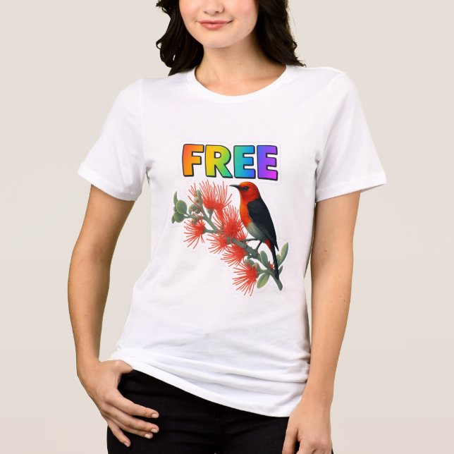 Camiseta Primavera cores vírgulas (Frente)