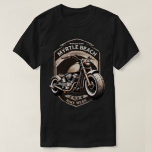 Camiseta Primavera de 2024 da Semana de Bike de Myrtle Beac