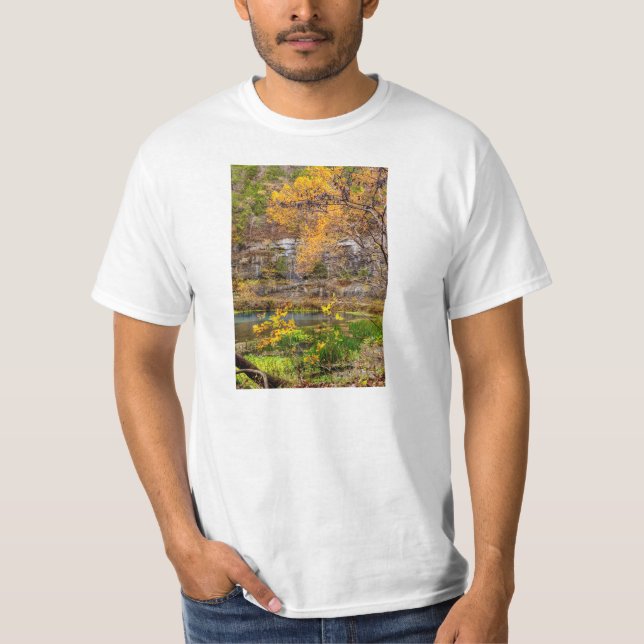 Camiseta Primavera de Beco de Visualização de Outono (Frente)