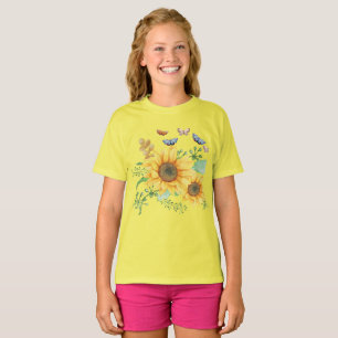 Camiseta primavera de girassol