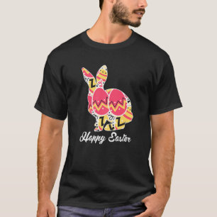 Camiseta Primavera de Ovos de Coelho felz pascoa Coelho de