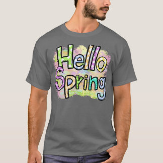 Camiseta primavera de saudação