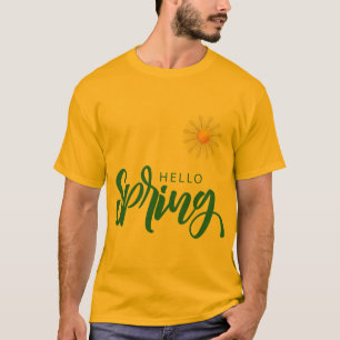 Camiseta primavera de saudação