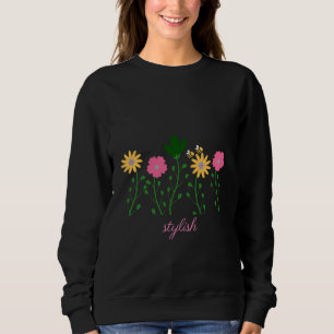 Camiseta Primavera e Summer Floral Personalizam Mulheres