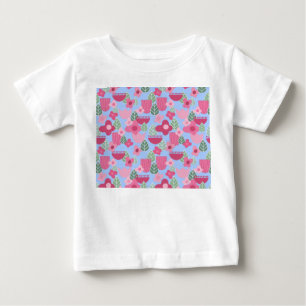 Camiseta Primavera Escandinavo Rosa