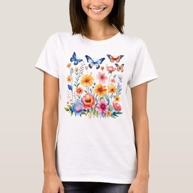 Camiseta Primavera Maio Flores (Frente)