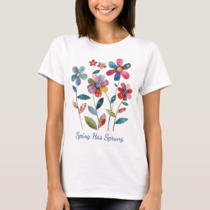 Camiseta Primavera Multicolor Florals Suspendeu