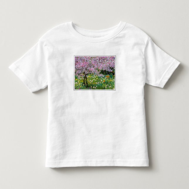Camiseta Primavera no Jardim de Claude Monet (Frente)
