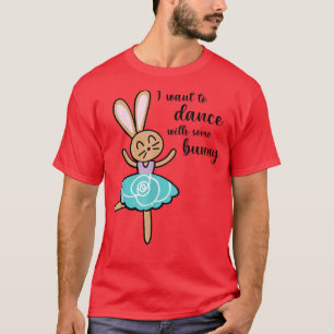 Camiseta Primavera Páscoa Dançando Coelhinho Quero Dançar C